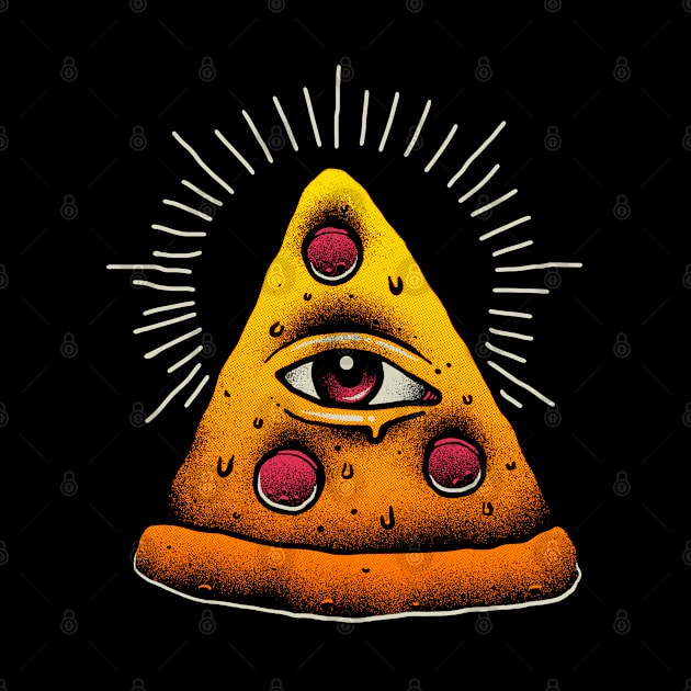 Killer Illuminati Pizza by BackintheDayShirts