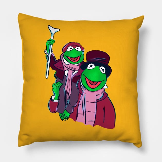 The Muppet Christmas Carol Pillow by ChrisPaulFarias