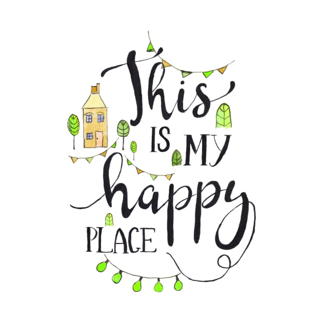 Happy place lime by biazartstudio_digitales