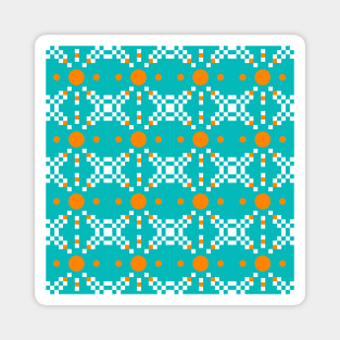 Orange Pattern Magnet