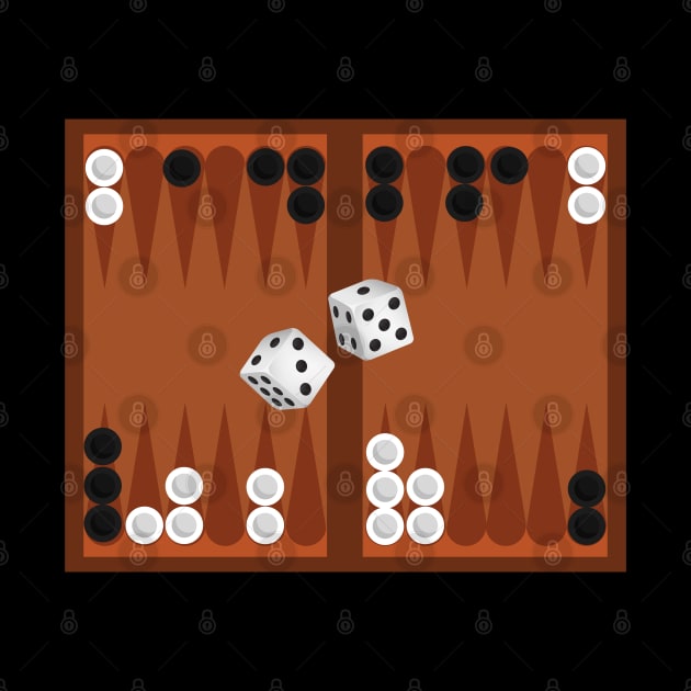 Backgammon Game Dice Player Lover Competition by Onceer