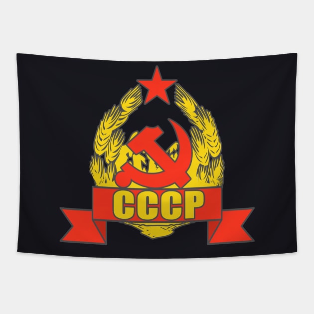 Communist Symbol Communism Tapestry by Foxxy Merch