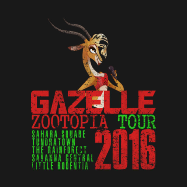 gazelle zootopia tour 2016