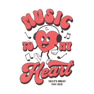 Groovy Heart: Music to My Heart T-Shirt