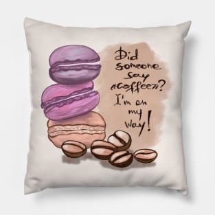 Coffee Lovers Gift Holiday and Birthday - Coffee Time Pillow