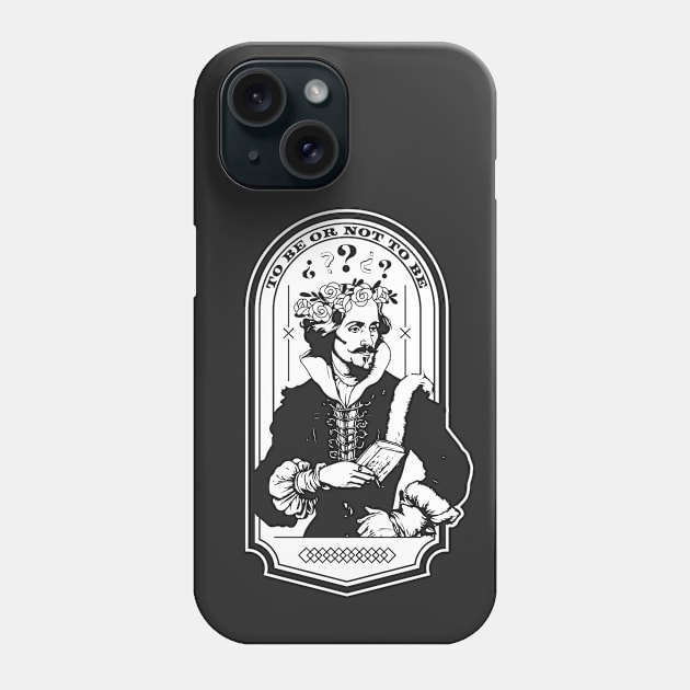 Hamlet William Shakespeare - To Be or Not to Be Phone Case by Jselz