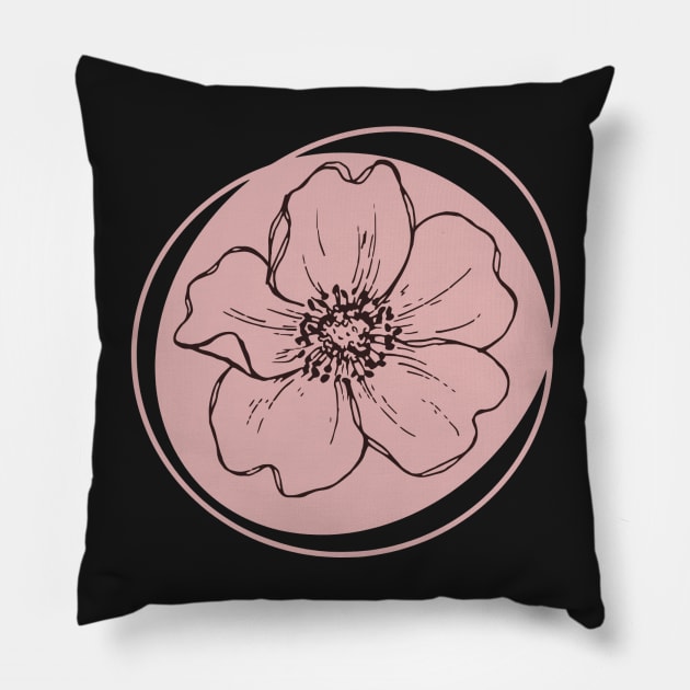 abstract flower Pillow by broadwaymae