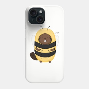 BEEaver, Cute Wholesome Beaver in a Bee costume Phone Case