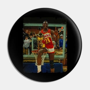 Dominique Wilkins - Winner of Slam Dunk Contest, 1985 Pin