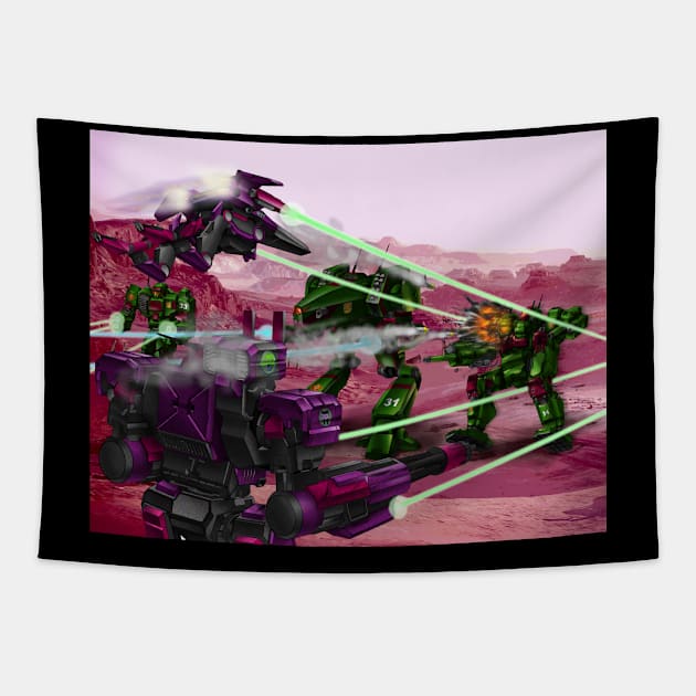 Rilry's Rangers in Combat Tapestry by Oswald's Oddities