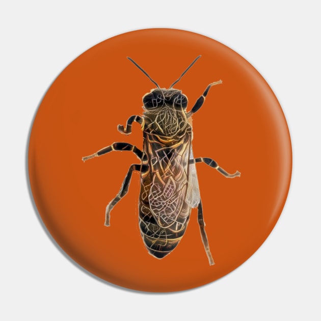 Worker Honey Bee 05 Pin by zuzugraphics