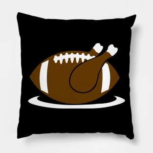 Football Season Thanksgiving Fall Funny Turkey Pillow