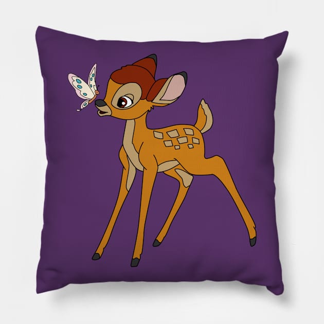 Bambi Pillow by Megan Olivia