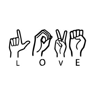 American Sign Language Love T-Shirt