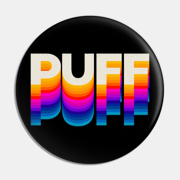 4 Letter Words - Puff Pin by DanielLiamGill