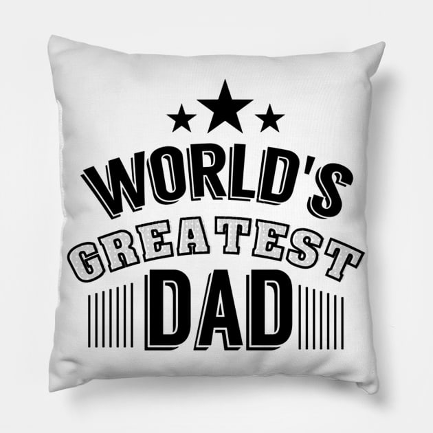 World's Greatest Dad Pillow by Kamisan Bos