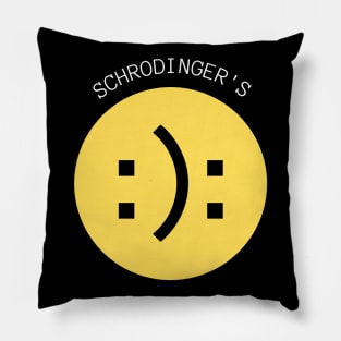 schrodingers smiley Pillow