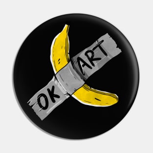 Banana duct tape funny art design Pin