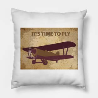 Retro plane Pillow