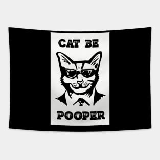 Cat Be Pooper Tapestry