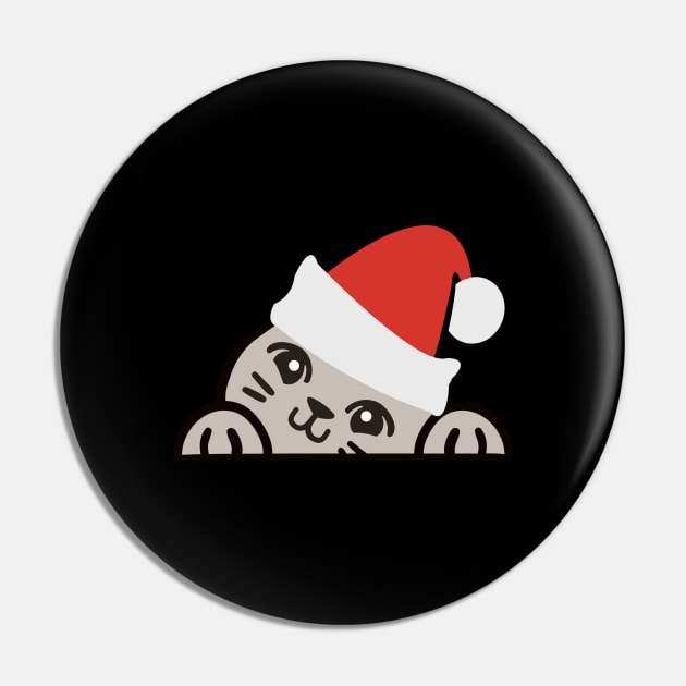 Cute Cat Christmas Gift Pin by Anassein.os