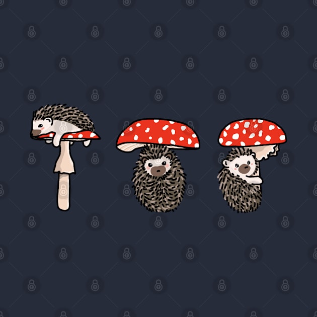 shroom hedgies by Art by Lex