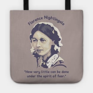 Florence Nightingale Portrait and Quote Tote