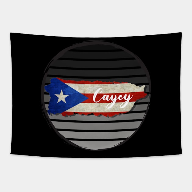 Puerto Rico towns Cayey Tapestry by Don’t Care Co