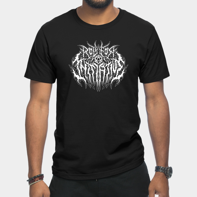 Roll for Initiative - Death Metal Logo - Dungeons And Dragons - T-Shirt