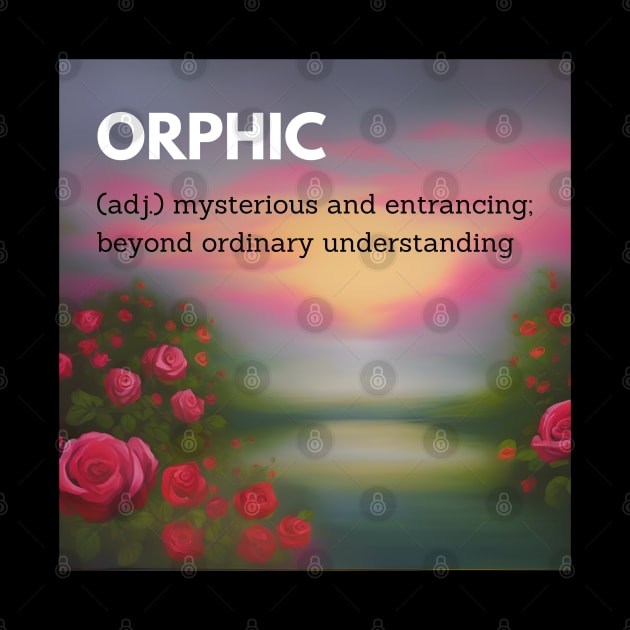 orphic mysterious beyond ordinary sticker by FRH Design