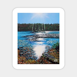 'Light Shines on Bass Lake' Magnet