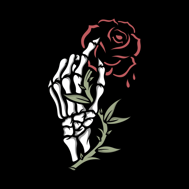 Rose and skull by gggraphicdesignnn