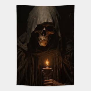 death holding candle Tapestry