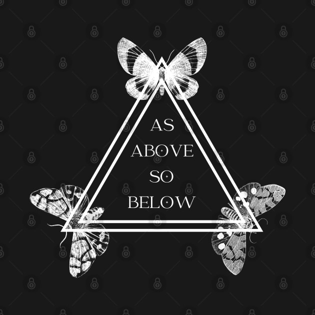 As Above So Below Moths by LylaLace Studio