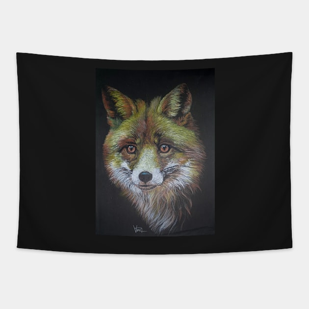 Fire Fox Tapestry by VeriArt