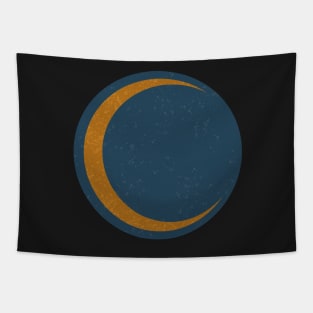 Whimsical Crescent Moon Tapestry