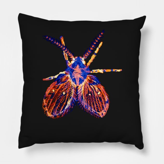 Drain Fly 2 Pillow by RaLiz