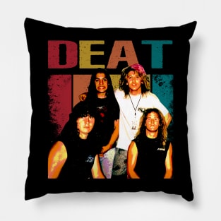 Sonic Carnage Deat Band Tees that Echo the Roar of Metal Titans Pillow