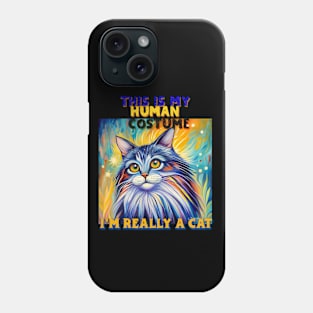 This Is My Human Costume I'm Really A Cat Phone Case