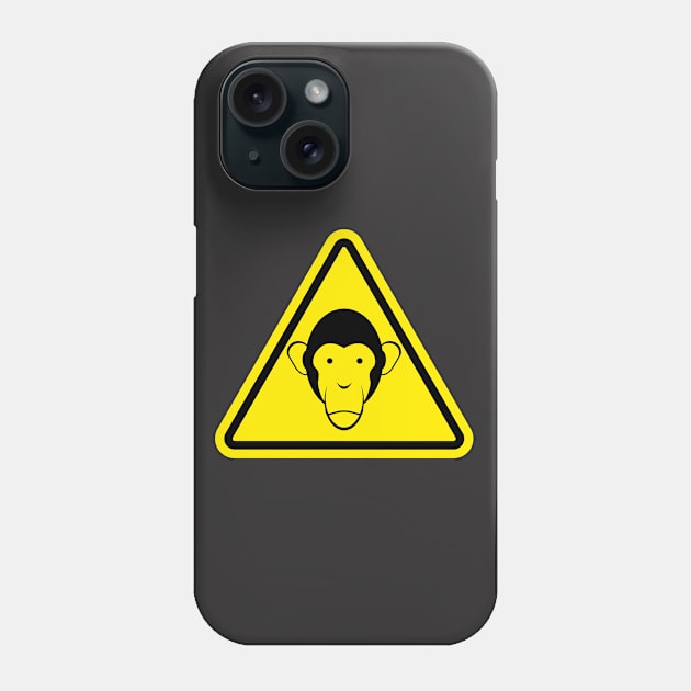 Monkey road sign Phone Case by Travelite Design