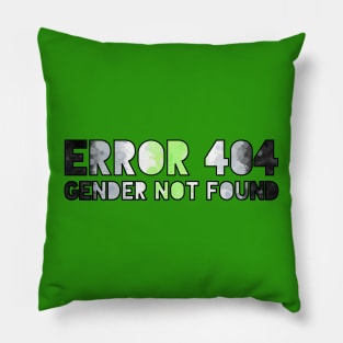 Error 404 - Gender Not Found Pillow