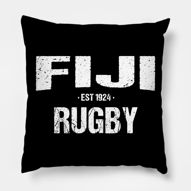 Fiji Rugby Union (The Flying Fijians) Pillow by stariconsrugby