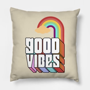 GOOD VIBES RAINBOW Pillow