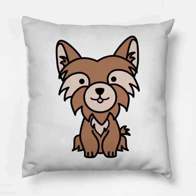 Yorkie Mom Yorkshire Terrier Dog Lover Pillow by GlimmerDesigns