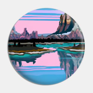 Scenic Mountain View Pin