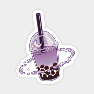 Taro Boba Milk Tea Space Magnet