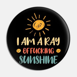 I am a ray of fucking sunshine funny Pin