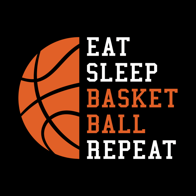 Eat Sleep Basketball Repeat Gift Idea by Fanboy04