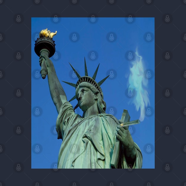 Holy Smoke! Statue of Liberty by BullShirtCo