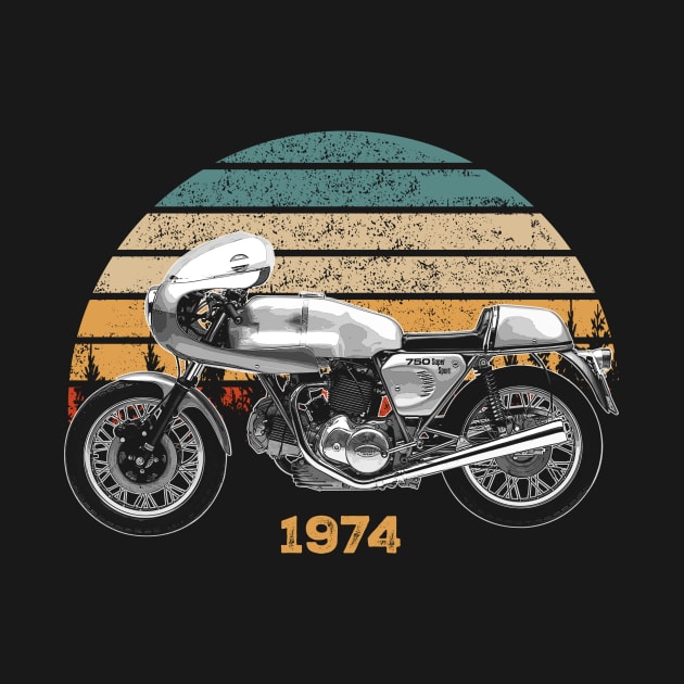 1974 Ducati 750SS Vintage Motorcycle Design by Madisen Harvey